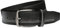 Millennial Belt – Gürtel aus Vollnarbenleder mit nickelfreier Schnalle, Schwarz genäht, 85 cm