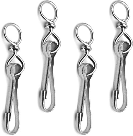 Design61 4er Set Simplexhaken mit Wirbel 12x60 mm Stahl verzinkt DIN 5287