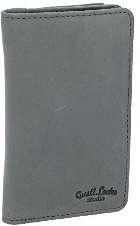 Gusti Porte-Monnaie Beckett Portefeuille Femmes Vintage Gris Cuir