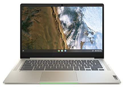 Lenovo IdeaPad 5 Chromebook 14 Inch FHD Laptop - (Intel Core i3-1115G, 4GB RAM, 128GB SSD, Chrome OS) - Sand, 82M8000CUK