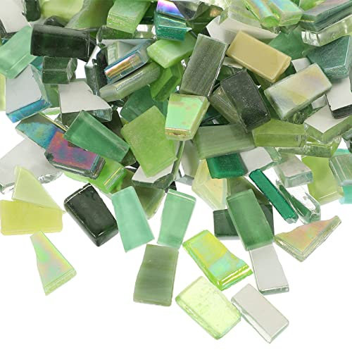 FOMIYES 2 Sets Kristallmosaikfliesen Glanz Mosaik Fliesen Kit Glas Mosaik Fliesen Kristall Cabochons für DIY Handwerk Platten Bilderrahmen Blumentöpfe