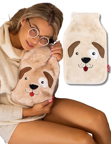 soxo Lustige Wärmflasche Mit Bezug Geschenk Für Frauen Männer Geschenke Lustig Wärmeflasche Hund