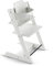 Trona Tripp Trapp de Stokke con Baby Set, Blanco - Silla ajustable y evolutiva para niños y adultos - Ergonómica & diseño atemporal