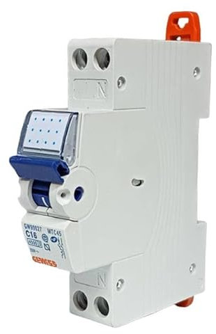 Maxxistore - Gewiss Interruttore magnetotermico compatto - MTC 45-1P+N curva C 16A - 1 modulo - GW90027