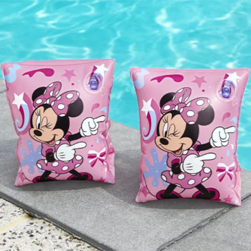 Aufblasbare Armlehnen mit Sicherheitsventilen – 3/6 Jahre 19 – 30 kg – Zubehör für Meer und Pool (MINNIE)