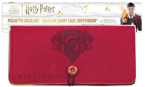 Freaks and Geeks Harry Potter Gryffondor Pochette en Feutre pour Nintendo Switch Rouge, Rouge, Sac en Feutre