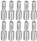 PATIKIL M4x0.7 zu M6x1 Doppel Ende Gewindebolzen Schraube Bolzen 10 Packung 304 Edelstahl Stab Bolzen Gewinde Reduzierer Adapter für Möbel Hardware 20mm Lang