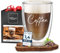 ElbFuchs® Doppelwandiges Latte Macchiato Glas | COFFEE |1x 350ml [PERFEKTE GESCHENKIDEE] Ideal als Thermoglas für Cappuccino | Kaffegläser | Cafe latte