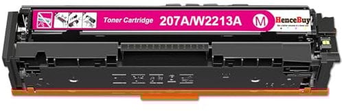 HenceBuy Mit Chip 207A W2213A Magenta Toner Kompatibel für HP 207X W2213X Tonerkartusche Ersatz für HP Color Laserjet Pro MFP M283fdw M282nw M283fdn M255dw M255nw M283 M282 M255 Drucker (Magenta)
