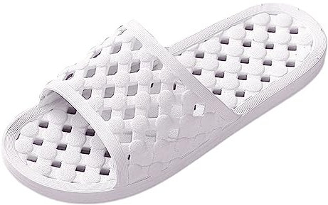 Männer Schuhe Flache Hohl Badezimmer Hause Hausschuhe Mode Outdoor Strand Hausschuhe Sommer Schuhe Herren 45 (White, 44)