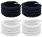 Tomedeks 2 Paia Lacci Corda Per Air Force 1, 8 Mm/150 Cm Campus 00S, Rotondi Per Scarpe Da Ginnastica, Corsa, Sportive (Nero/Bianco)