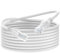 Dutevolns Ligiud Silicone Cat 6 Ethernet Cable 2M, Ultra Flexible Cat 6a Rj45 Cable, Soft Gigabit Lan Lead for Mac, PC, Router, Ps4/5 (White)