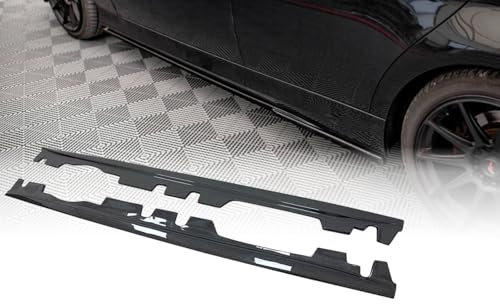MpTuned BMW E90 Seitenschweller glänzend schwarz für 3er Serie 2004-2011 318i 320i 330i 340i m340i 318d 320d 330d