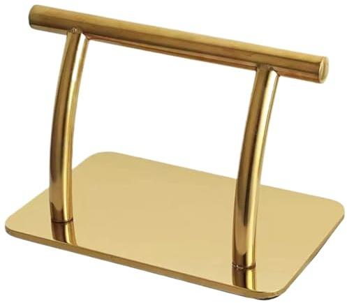 Hperu Pediküre Fußruhe Goldener Fuß Ruhe Edelstahl Friseurstuhl Hochleistungs-Pediküre Fußruhe für Friseurstuhl footrestt unterstützendes Fußpedal zum Friseur