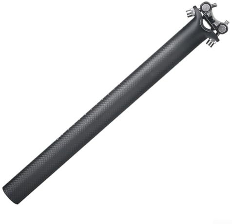 Carbon-Sattelstütze, 27,2, 30,9, 31,6 mm, MTB, Rennrad, Karbonfaser, leicht, 130 g, Sattelrohr (31,6 x 350 mm)