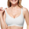 JoliComfy Reggiseno Senza Ferretto Reggiseni Donna Push Up Senza Cuciture Comodo Morbido Bonus Allunga Reggiseno(Bianco,M)