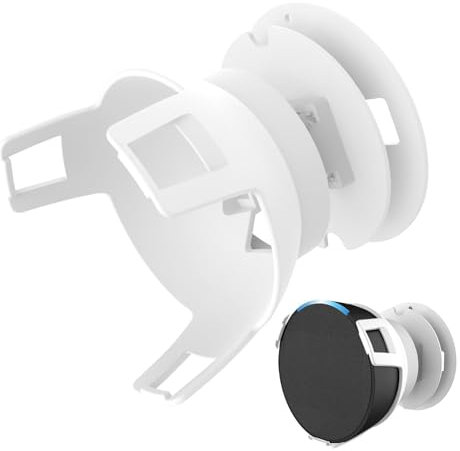 Spizummp Ech-o Po-p Speaker Stand - Space-saving Wall Mount Stand For Ech-o Po-p Speaker Holder, Speaker Bracket With 2 Screws | 2 Mounting Methods & 40° Angle Adjustment - White