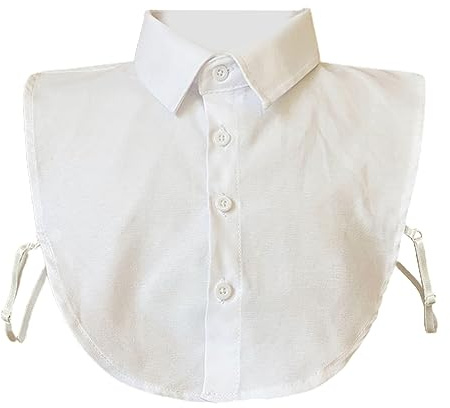 Demi-chemise détachable avec faux col pour homme