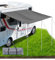 Ezcasch Wohnwagen Sonnensegel 350x240cm Markise für Wohnmobil, Wohnmobilmarkise Set mit Sonnenschutz und Wasserdichtung inkl. Stangenx3, Kederx2 usw.