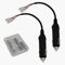 GTIWUNG 2 Stück Zigarettenanzünder Stecker mit Schwarzen Leitungen 24CM 18AWG, KFZ-Zigarettenanzünder Stromversorgung Kordel, 12V Autostecker