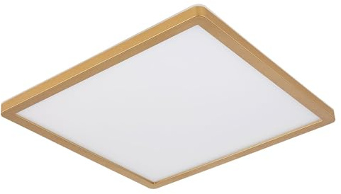 Ceiling Light Bathroom Lamp LED IP44 3 Light Levels Brass 29 x 29