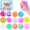 Mini Stressbälle 14 Stück Antistressball, Squishy Stressball für Geschenke für Geburtstagsfeiern Ostern Füller, Fidget Stress Ball für ADHS, Angst, OCD Angst abbauen und Beruhigung