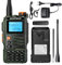 BAOFENG K63 6W Walkie Talkie, radioaficionado portátil multibanda UHF/VHF/1,25 M, Am/FM, 2600 mAh batería, 999 Canales, Copia de frecuencia inalámbrica, repetidor de frecuencia inversa, Verde