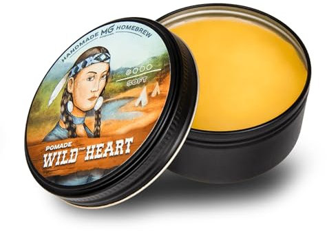 MG Pomade WILD HEART, Damen und Herren, pflegend, ölbasierte Haarpomade, Natürliche Wachs-Formulierung für soften Halt und viel Glanz, Haar Wax,
