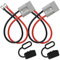 Conector de batería 50 A 600 V 10 AWG con junta tórica de 30 cm cable de conexión de batería, 2 paquetes de conectores de batería, enchufe para cabrestantes de remolque, para caravanas, barcos