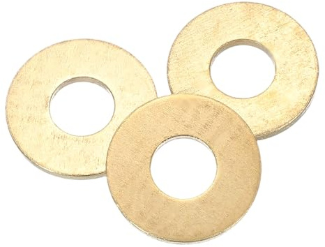 PATIKIL 3Pcs M10 X 25mm Messing Scheiben Set Bronze Unterlegscheiben | Für Schrauben Muttern Fabriken Haus Outdoor Projekte, 2mm Dick