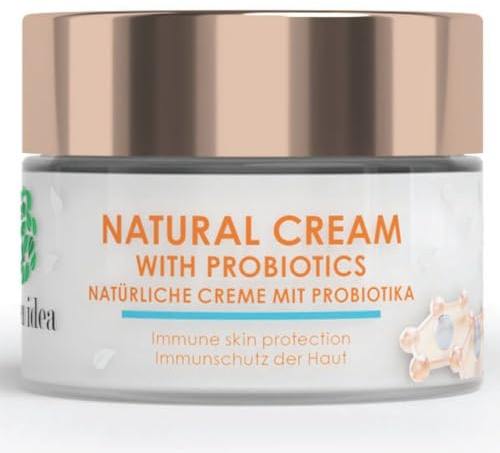 Green idea - Natürliche Gesichtscreme mit Probiotika - Pre & Pro Biotic Gesichtspflege - Anti-Aging-Feuchtigkeitscreme - Immunschutz der Haut - Naturkosmetik- 50 ml