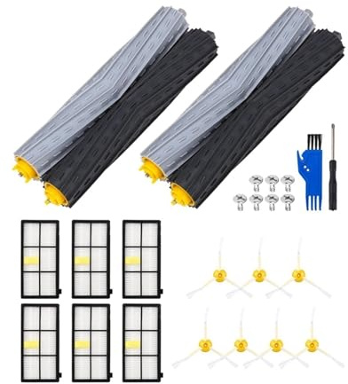 CNMNDE Filtro Spazzola Laterale, Adatto for iRobot Roomba 860 865 870 880 896 960 966 971 976 980 981 Spazzola Principale e Filtro