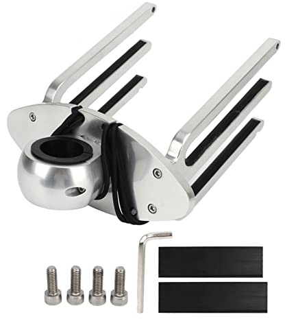 Segrehy Wakeboard Tower Rack, Verstellbarer Wakeboard Halter aus Polierter Aluminiumlegierung 6061, für 1,89 Zoll 2,36 Zoll 2,48 Zoll Klemmrohre, für Boote und Autos, für Wakeboarding und Wassersport