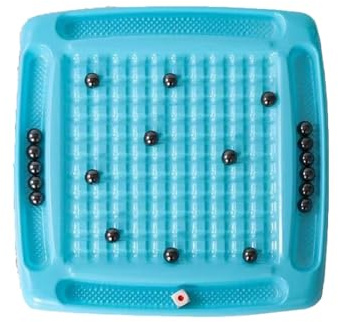 Schach Magnetspiel, lustige magnetische Brettspiele for die ganze Familie, Spieleabend mit Familie und Freunden, Geburtstagsgeschenke for Kinder und Erwachsene (blau) schachspiel