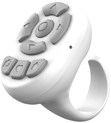 Scroller wireless per le dita, design circolare, telecomando per fotocamera per telefoni | anello di scorrimento automatico per telefono, telecomando per controllare le pagine, pulsante multimediale