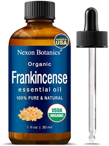 Organic Frankincense Essential Oil 30 ml - Pure, Natural Oils for Aromatherapy, Diffusers, DIY, Candle and Soap Making Scent - Nexon Botanics