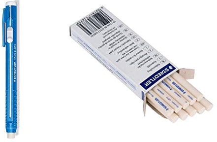 Staedtler Lot de 10 porte-gommes et recharges pour gomme