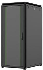 Logon RDL26U68BL Rack freistehend, 26 U 600 kg, Schwarz – Regale (600 kg, freistehend, 26 U, Stahl, Glas, Schwarz)