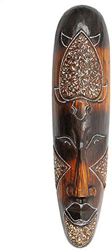 Artisanal Maske afrikanischen 50 cm, Motiv Meeresschildkröte. Deko Wand Ethnische.