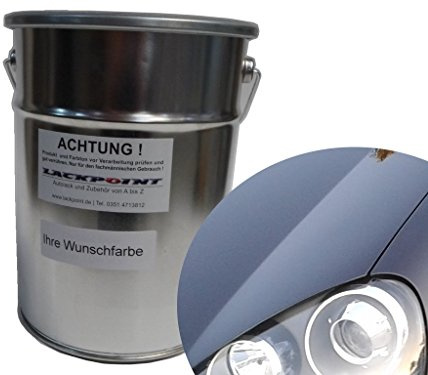 Lackpoint 0,5 Liter Spritzfertigen Basislack für VW LC9Z Schwarz Metallic Autolack
