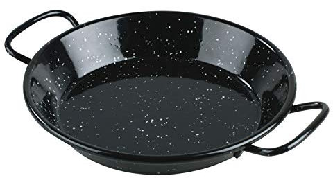 LACOR 60175 Tapete 15 cm. Paella-Pfanne, Eisen Legierter Stahl, Schwarz emailliert