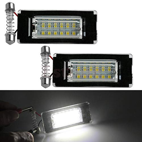 GOFORJUMP 2 Teile/los 18LED 3528SMD Kennzeichenbeleuchtung Lampe Für B/MW Mini Cooper R56 Hellweiß
