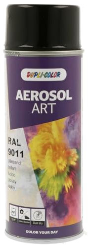 Dupli-Color 468018 AEROSOL ART RAL 9011 graphitschwarz glänzend 400 ml