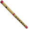 Flûte Bansuri en bambou avec clé en do à 7 trous - Flûte à vent en bois - Instrument de musique indien Krishna - Cadeau d'anniversaire pour homme, femme et enfant - Taille : 33 cm