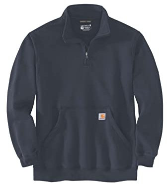 Carhartt Loose Fit Midweight Quarter Zip Mock Neck Sweatshirt