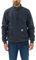 Carhartt Men's Loose Fit Midweight Quarter Zip Mock Neck Sweatshirt, New Navy, XL