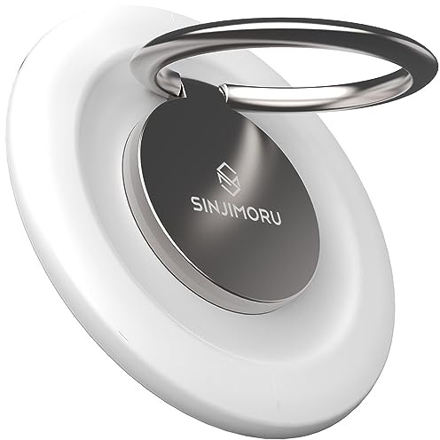 Sinjimoru Rutschfester Magnet Handy Ring Halterung für MagSafe, Abnehmbarer Handy Fingerhalter & Handy Ständer Phone Ring Holder für iPhone 17 16 15 14 13 Reihe. M-Ringo Champagner Gold