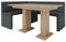 Eckbank Akiko mit Tisch - Eckbankgruppe für Ihrem Esszimmer, Küche modern, Sitzecke, Essecke. Perfekt für Küche, Büro und Rezeption. Solide und Starke Verarbeitung (INARI 96, 196x142 rechts)