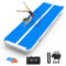 AKSPORT Air Matte Track Tumbling Matte,3/4/5/6m Aufblasbar Gymnastikmatte Turnmatte Tumbling Matten 10/20cm hoch mit Luftpumpe für Zuhause/Taumel/Turnhalle/Ausbildung/Cheerleading doppelt blau