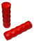 2X 33 mm Griff Wellengriff Schubkarre Sackkarre Stangen Rohre ROT für 33,5-34 mm Rohre
